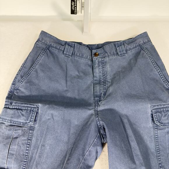 L.L. Bean Classic Fit Chino Cargo Pant W33 L30 Item 301315 Blue Tropic Weight - Picture 6 of 13